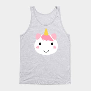 Unicorn face Tank Top